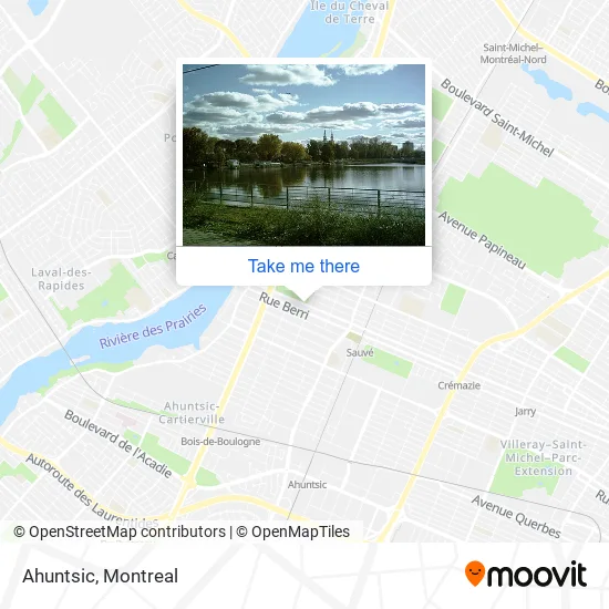Ahuntsic map