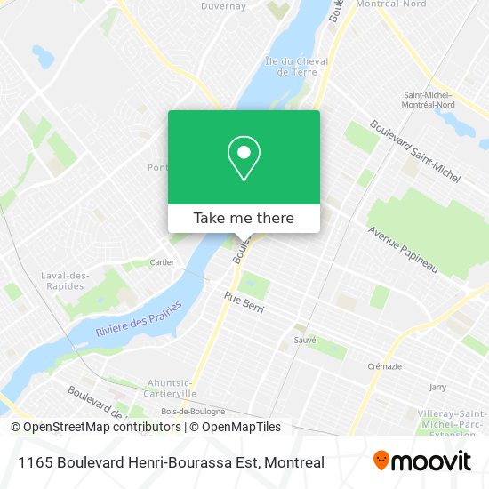 1165 Boulevard Henri-Bourassa Est map