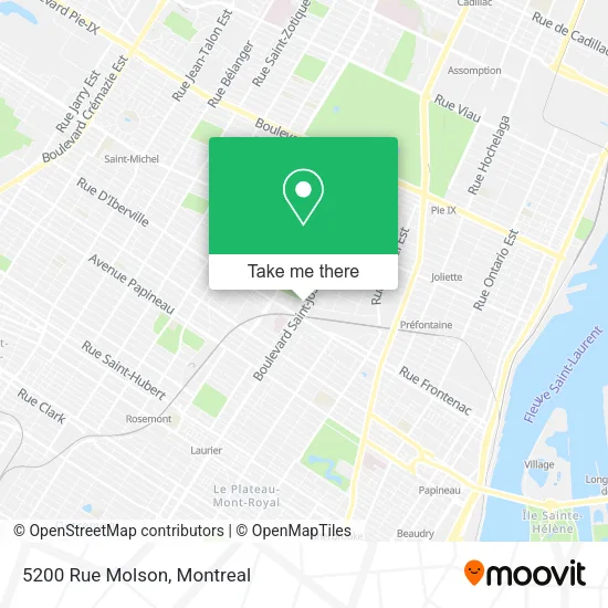 5200 Rue Molson map
