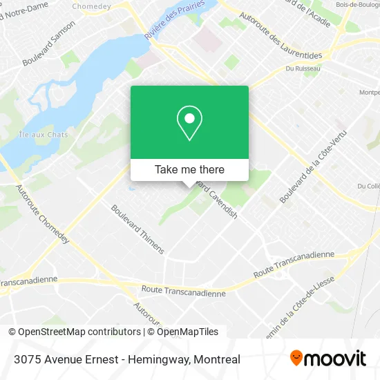 3075 Avenue Ernest - Hemingway map