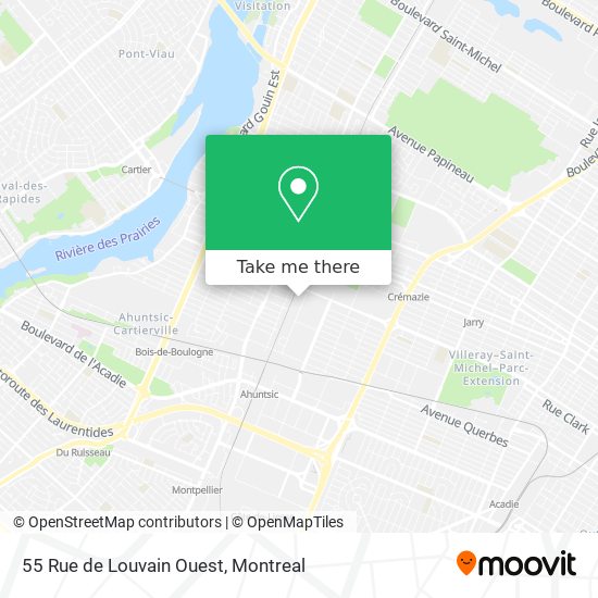 55 Rue de Louvain Ouest map