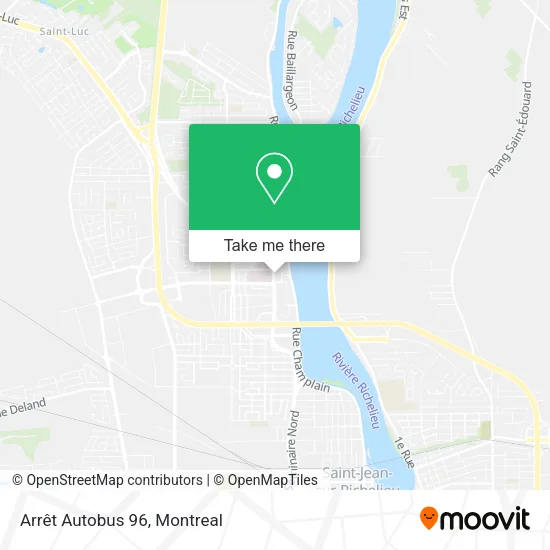 Arrêt Autobus 96 map