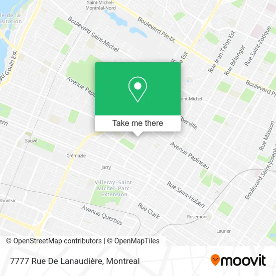 7777 Rue De Lanaudière map