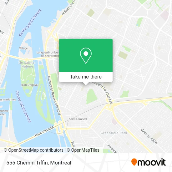 555 Chemin Tiffin map