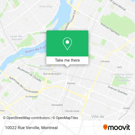 10022 Rue Verville map