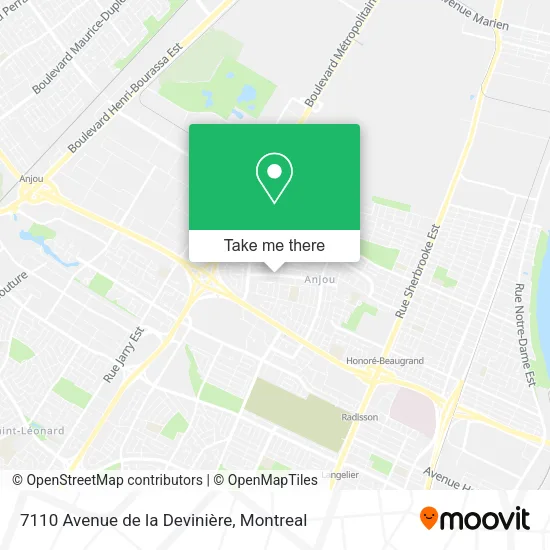 7110 Avenue de la Devinière map