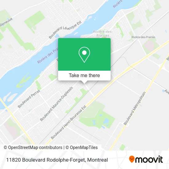 11820 Boulevard Rodolphe-Forget map