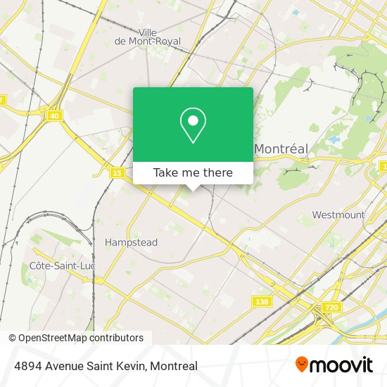 4894 Avenue Saint Kevin map