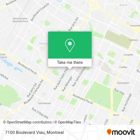 7100 Boulevard Viau map
