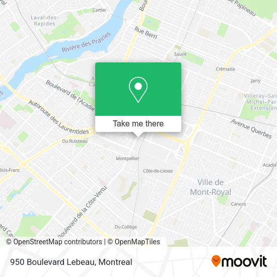 950 Boulevard Lebeau map