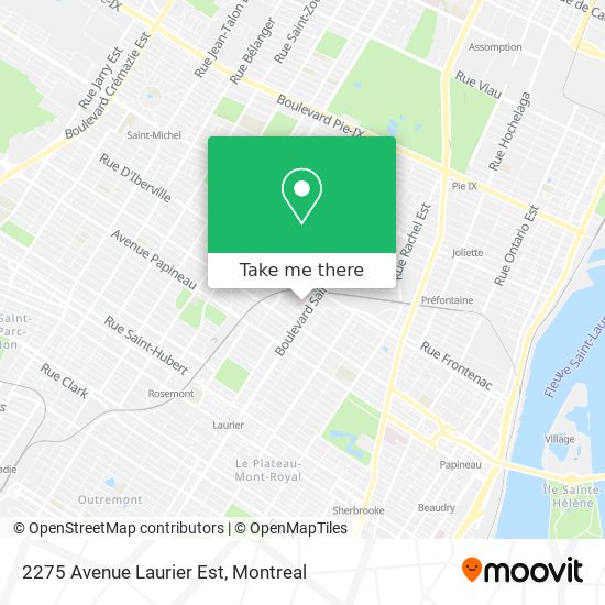 2275 Avenue Laurier Est map