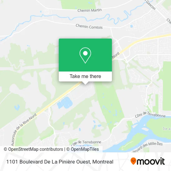 1101 Boulevard De La Pinière Ouest map
