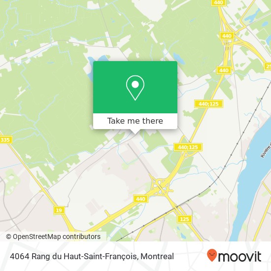 4064 Rang du Haut-Saint-François map