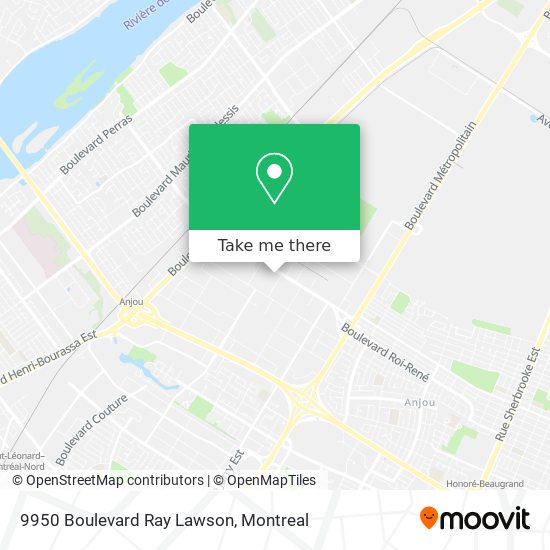 9950 Boulevard Ray Lawson map