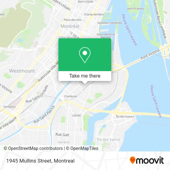 1945 Mullins Street map