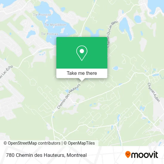 780 Chemin des Hauteurs map