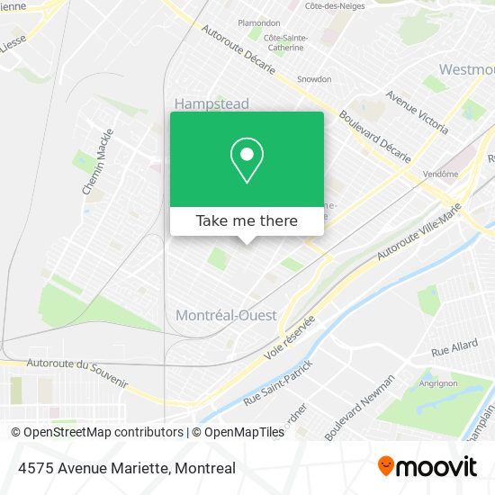 4575 Avenue Mariette map