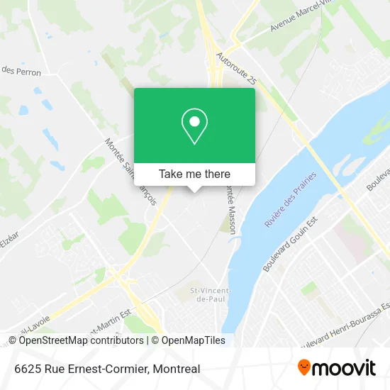 6625 Rue Ernest-Cormier map