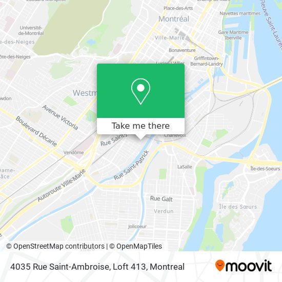 4035 Rue Saint-Ambroise, Loft 413 map