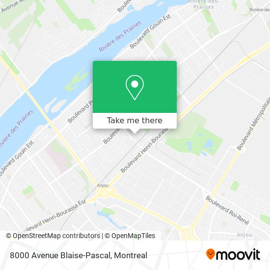 8000 Avenue Blaise-Pascal map