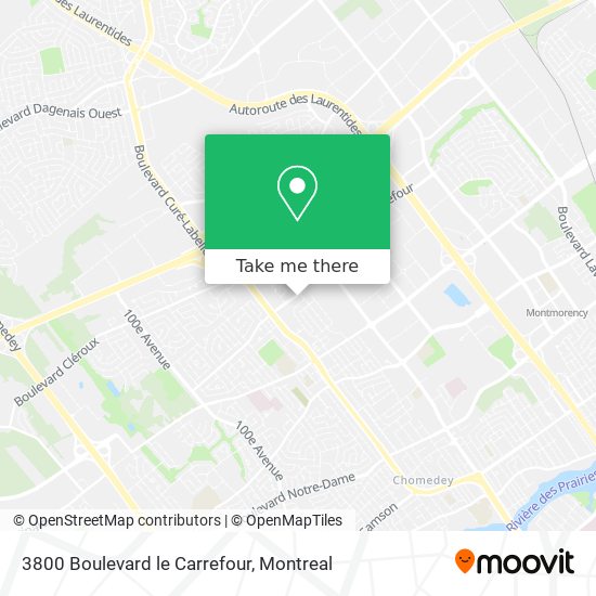 3800 Boulevard le Carrefour map