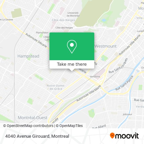 4040 Avenue Girouard map