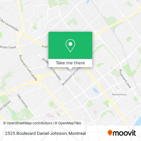 2525 Boulevard Daniel-Johnson map