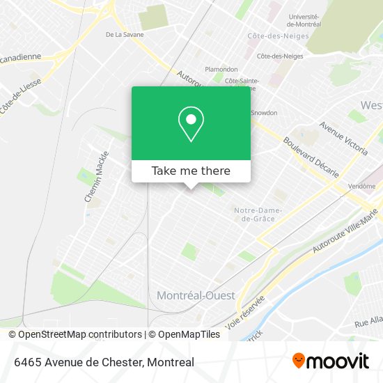 6465 Avenue de Chester map