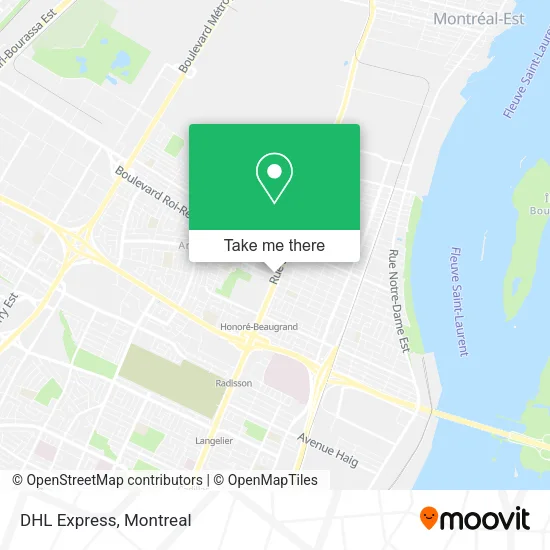 DHL Express map