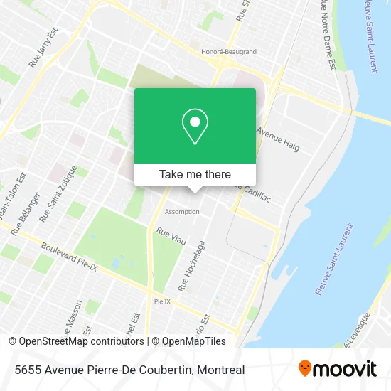 5655 Avenue Pierre-De Coubertin map