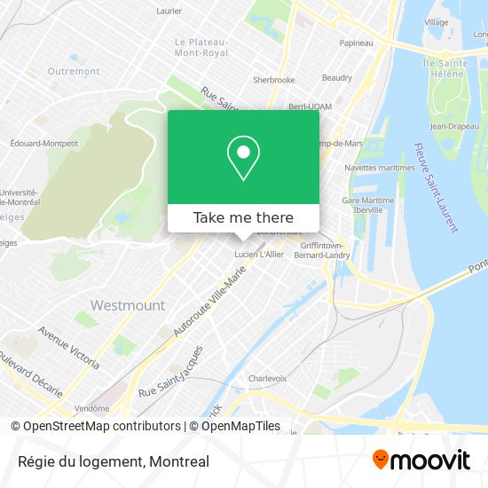 Régie du logement map