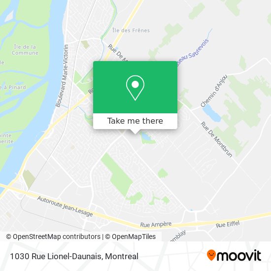 1030 Rue Lionel-Daunais map