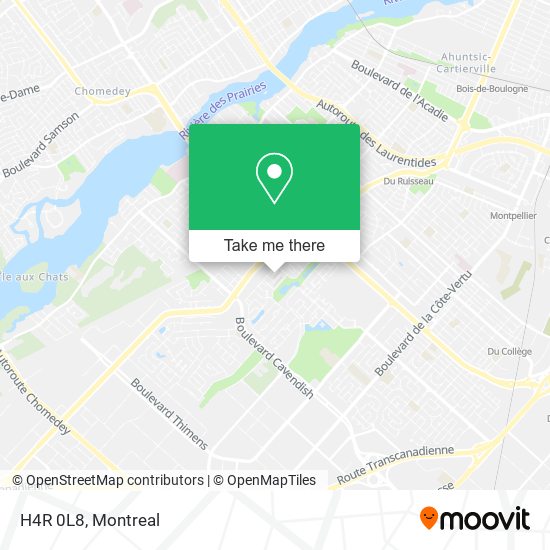 H4R 0L8 map