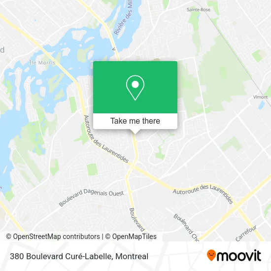 380 Boulevard Curé-Labelle map