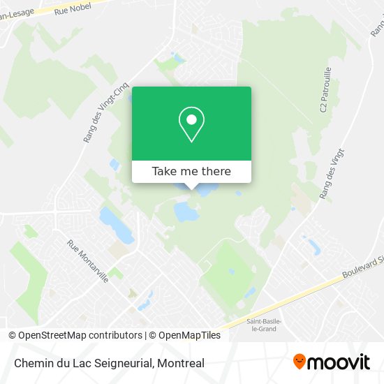 Chemin du Lac Seigneurial map