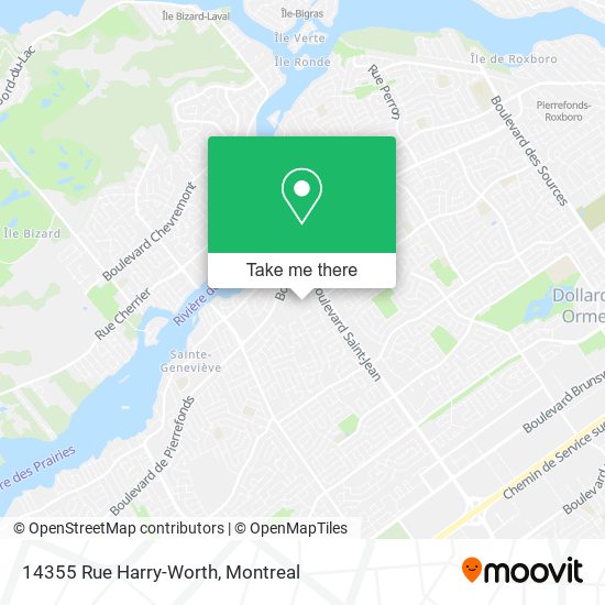 14355 Rue Harry-Worth map