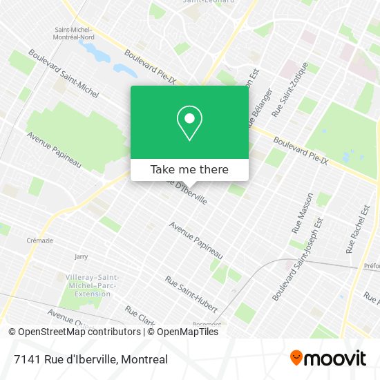 7141 Rue d'Iberville map