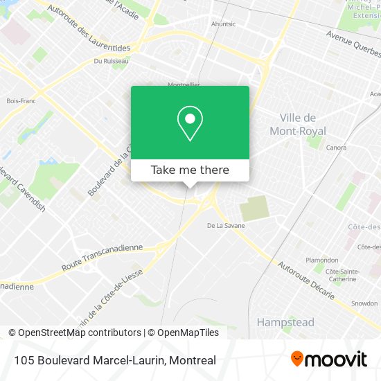 105 Boulevard Marcel-Laurin map