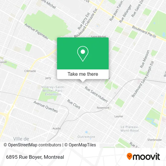 6895 Rue Boyer map