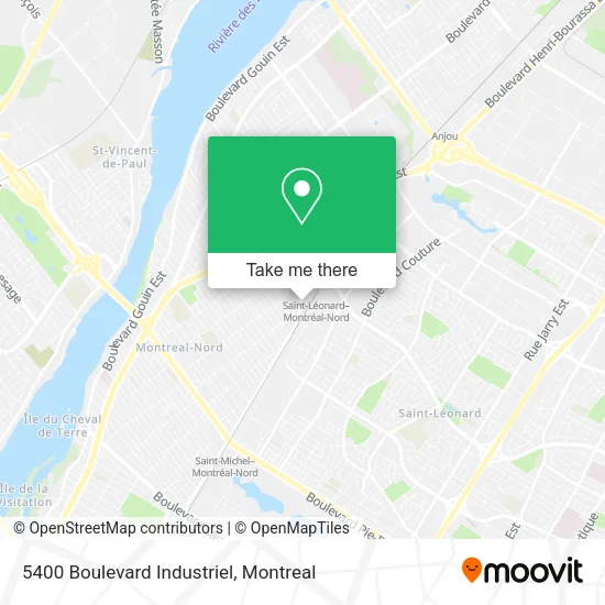5400 Boulevard Industriel map