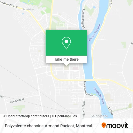 Polyvalente chanoine-Armand Racicot map