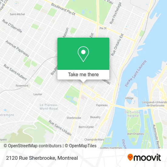 2120 Rue Sherbrooke map