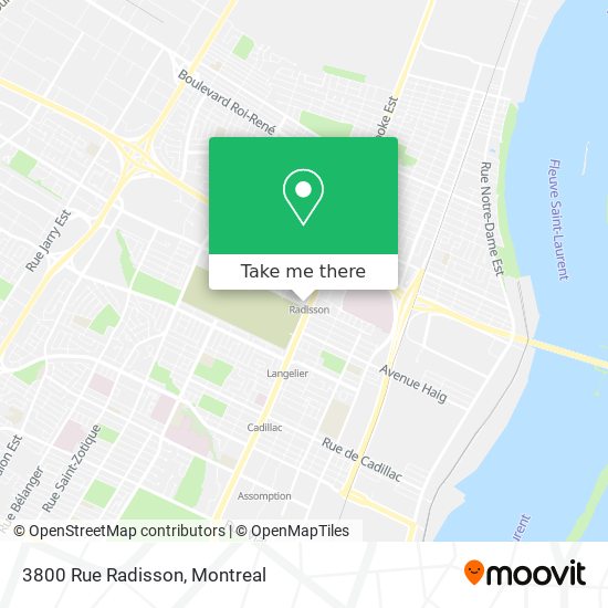 3800 Rue Radisson map