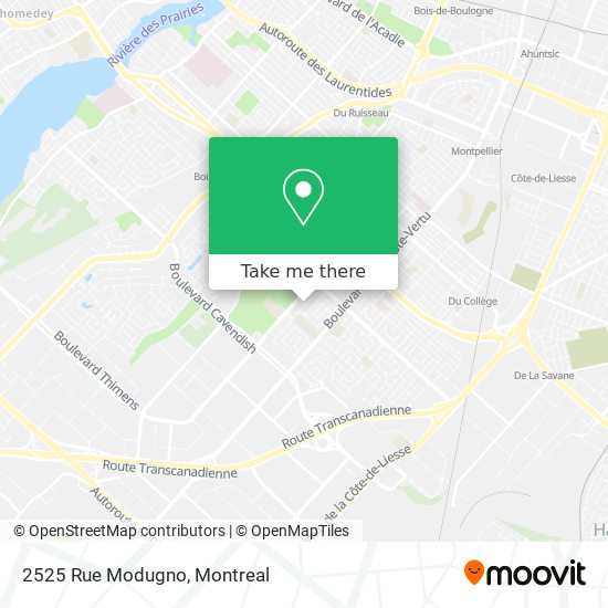 2525 Rue Modugno map