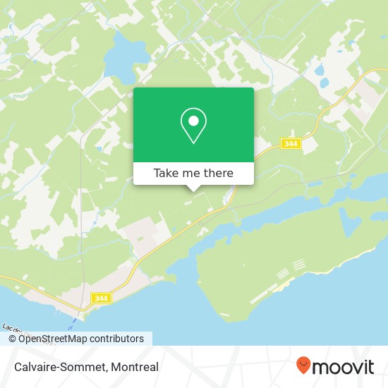 Calvaire-Sommet map