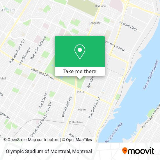 How to get to Olympic Stadium of Montreal in Montr al by Bus or Metro