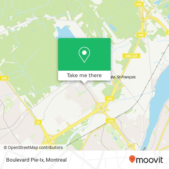 Boulevard Pie-Ix map