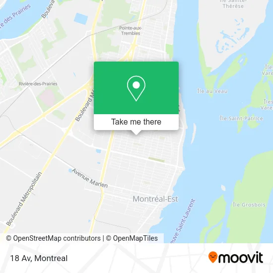 18 Av map