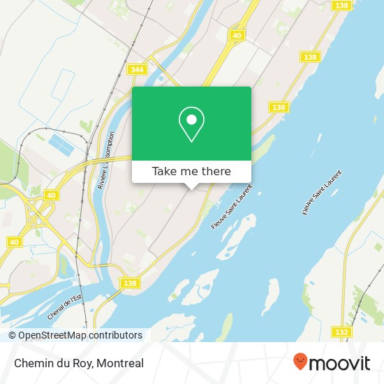 Chemin du Roy map