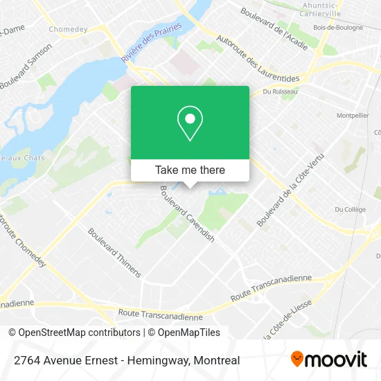 2764 Avenue Ernest - Hemingway map